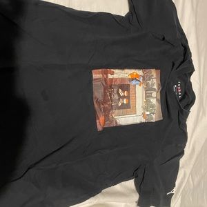 *VINTAGE* Air Jordan Chimney Tee Printing Short Sleeve Asia Edition Black